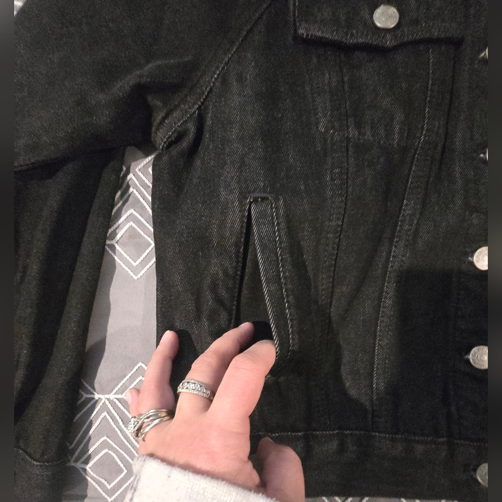 Madewell Raglan Oversized Jean Jacket Size Small - Picture 4 of 11